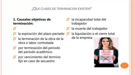 1 Terminacion Del Contrato Laboral Con Justa Y Sin Justa Causa Ppt