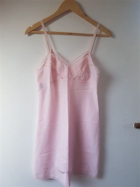 Vintage S St Michael Pink Nightie Lingerie Size Etsy