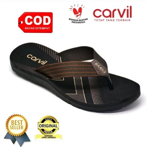 Jual Sandal Capit Pria Carvil Terbaru Original Dan Gunung Pria