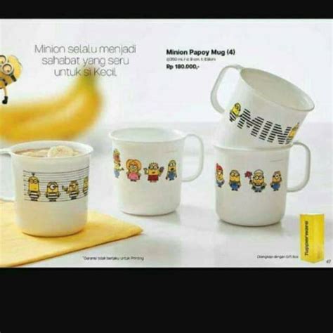 Jual Tupperware Minion Papoy Mug 4 Shopee Indonesia