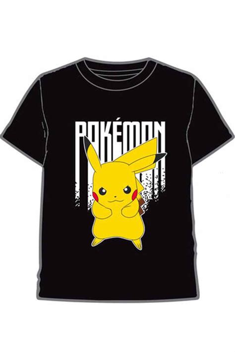 Svart t shirt med Pikachu för barn Pocket Monster