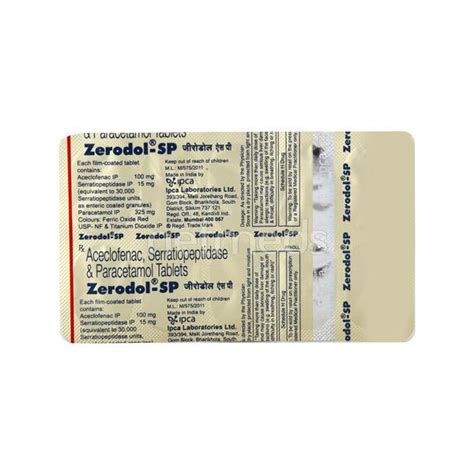 Zerodol SP Tablet 10 S Buy Medicine Online At Best Price Netmeds