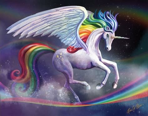 Rainbow Alicorn Unicorn Pictures Unicorn Art Unicorn Drawing