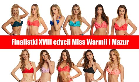 Finalistki Xxviii Edycji Miss Warmii I Mazur Miss Warmii I Mazur