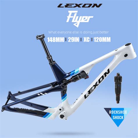 2023 Lexon Flyer 29er Carbon Full Suspension MTB Frame Mountain Bicycle