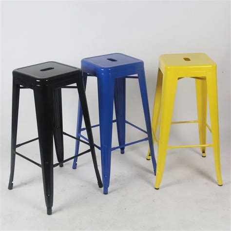 Metal bar stool high stools bar chair front desk high bar chair seat-in ...