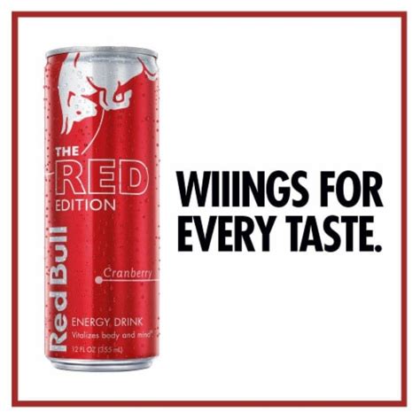 Red Bull The Red Edition Cranberry Energy Drink Fl Oz King Soopers