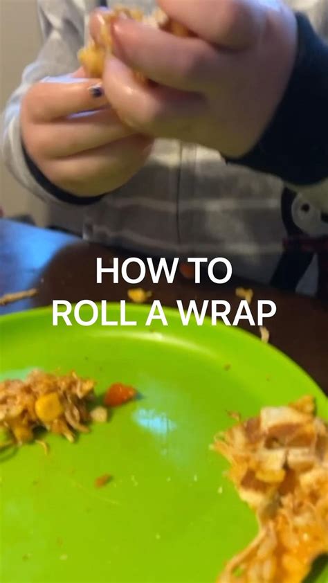 How to roll a Tortilla wrap! | Chicken wrap recipes, Homemade lunch, Wrap recipes