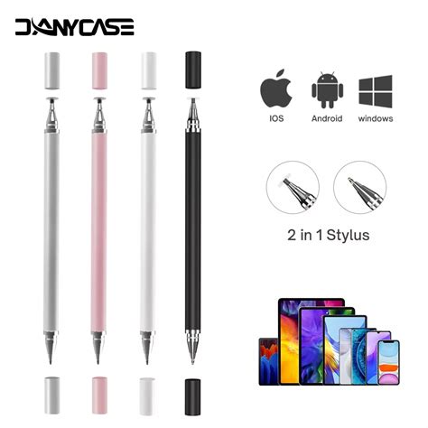 2 In 1 Universal Stylus Pen For Tablet Mobile Android Ios Phone Ipad Accessories Drawing Tablet Png