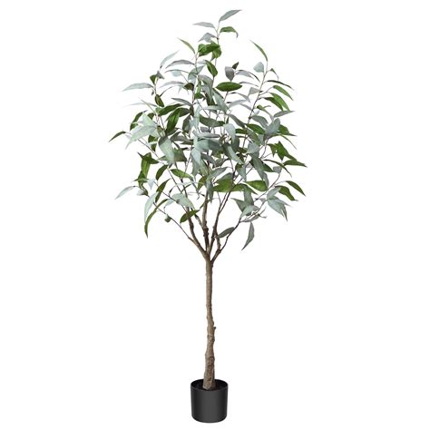 Oakred Artificial Eucalyptus Tree Ft Tall Fake Eucalyptus Plants Large