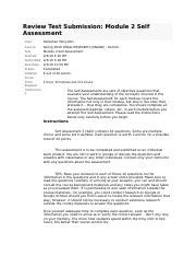 Assessment 2 Docx Review Test Submission Module 2 Self Assessment