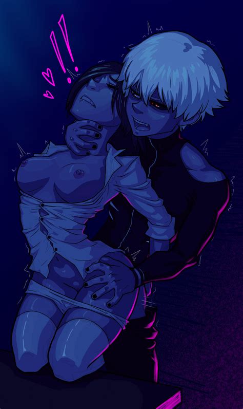 Rule Boy Girl Black Hair Closed Eyes Couple Kaneki Ken Kirishima