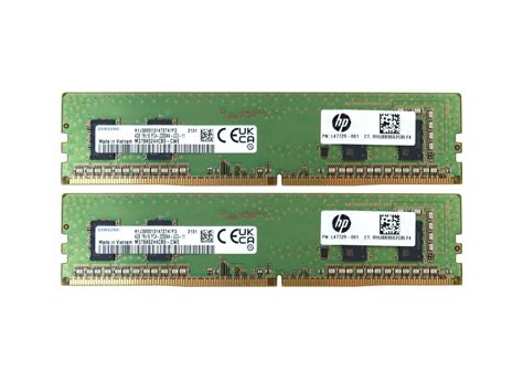 M378A5244CB0 Samsung 8GB 2X4GB 1RX16 DDR4 Dimm PC4-25600 3200MHZ Memory ...