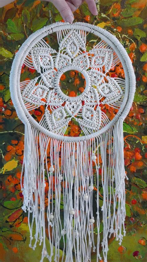 Round Macramé Wall Hanging Flower Pattern Tutorial Artofit