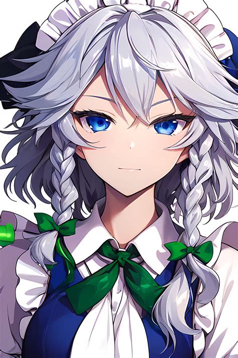 Sakuya Izayoi (Touhou) - being confidence by UthaiYama on DeviantArt