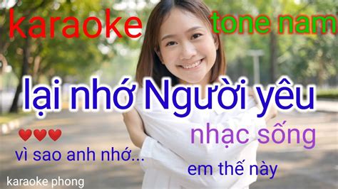 Karaoke L I Nh Ng I Y U Tone Nam Nh C S Ng Youtube