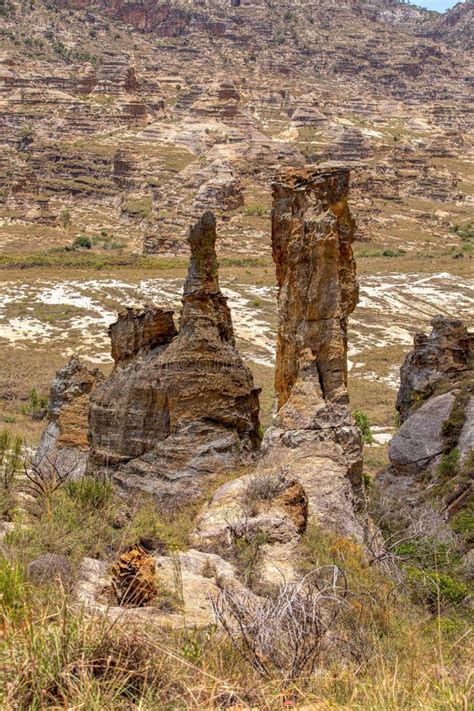 Isalo National Park In The Ihorombe Region Madagascar Stock Photo