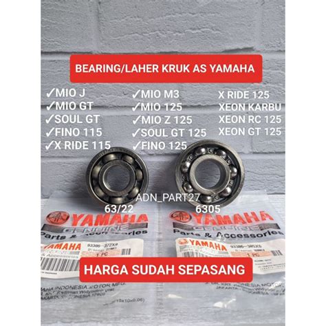 Jual Bearing Laher Kruk As Mio J Mio M X Ride Fino Fi Xeon