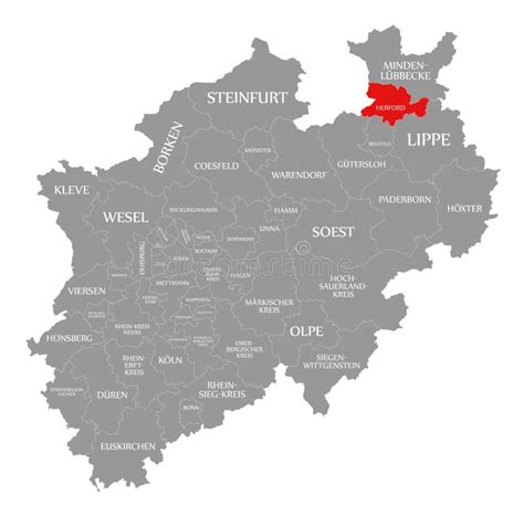 Herford District Federal Republic of Germany, State of North Rhine-Westphalia, NRW, Detmold ...