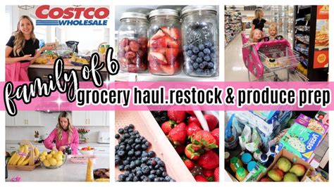 New Costco Haul Pantry Restock Produce Prep How I Meal Plan