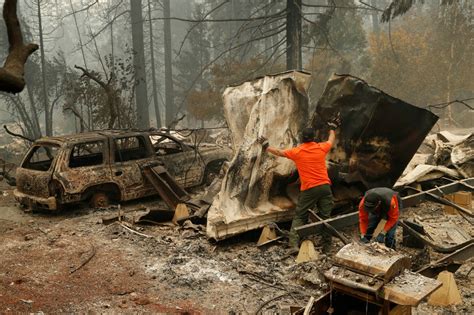 California Wildfires Death Toll Rises To 48 Authorities Say