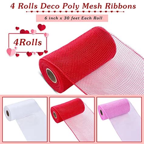 Rolls Deco Poly Mesh Ribbons Feet Each Roll Poly Burlap Mesh For