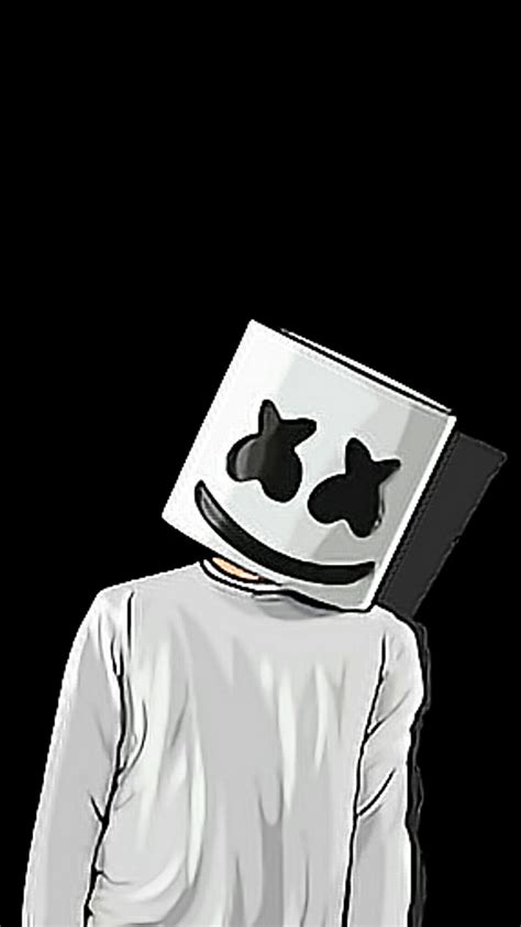 Marshmello Amoled Negras Dj Electro Iphone Música Samsung