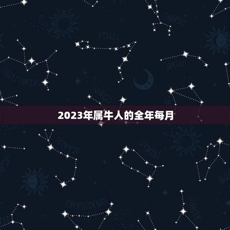 2023年属牛人的全年每月，1997年属牛2023年运势及运程