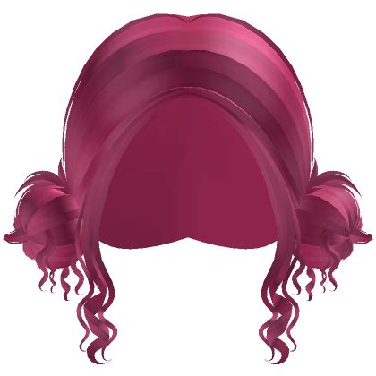 Cutesy Halloween Pumpkin Buns Hair Hot Pink Roblox
