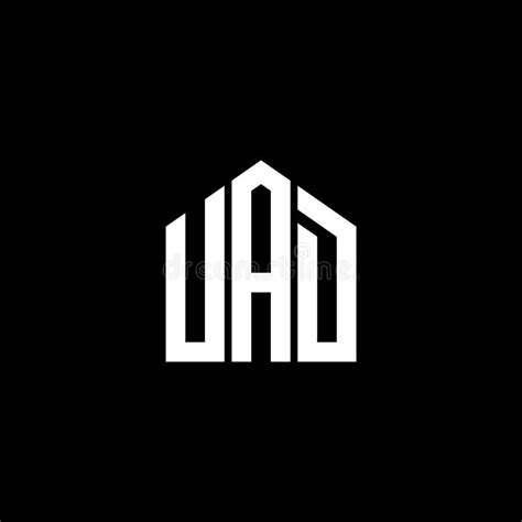 UAD Letter Logo Design on BLACK Background. UAD Creative Initials ...