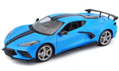 Modellautos Chevrolet Corvette Maisto Stingray C Blau Schwarz