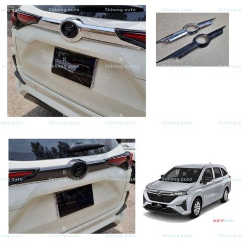 Perodua Alza 2022 2023 New Facelift Car Rear Tail Gate Trim Garnish