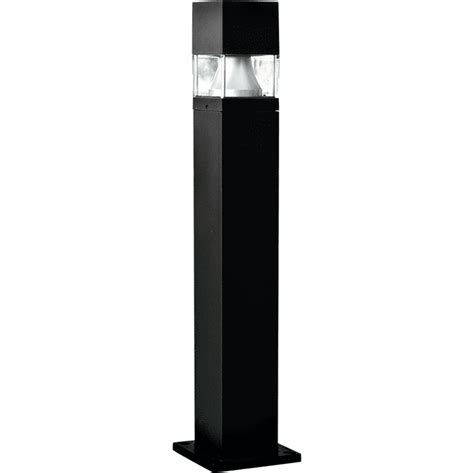 Dabmar D150 B Modern Line Voltage Black Exterior Fiberglass Bollard Path Lighting Dab D150 B