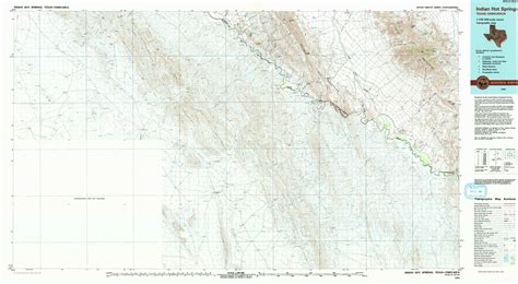 Indian Hot Springs Topographical Map 1 100 000 Texas Usa