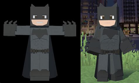 Artstation Batman Minecraft 3d Model Rigged Resources