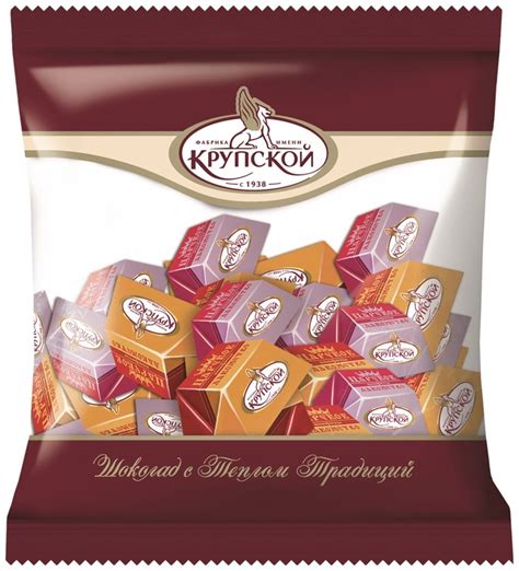 Конфеты Фабрика им. Крупской Царское лакомство, шоколадно- и молочно ...