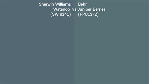 Sherwin Williams Waterloo Sw Vs Behr Juniper Berries Ppu