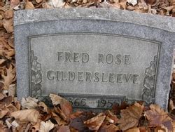 Fred Rose Gildersleeve Homenaje De Find A Grave