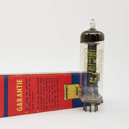 1 X 35W4 MINIWATT DARIO TUBE NOS 1950s D GETTER RC61