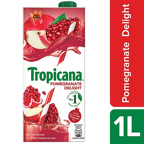 Buy Tropicana Fruit Juice Delight Pomegranate L Tetra Online At Best