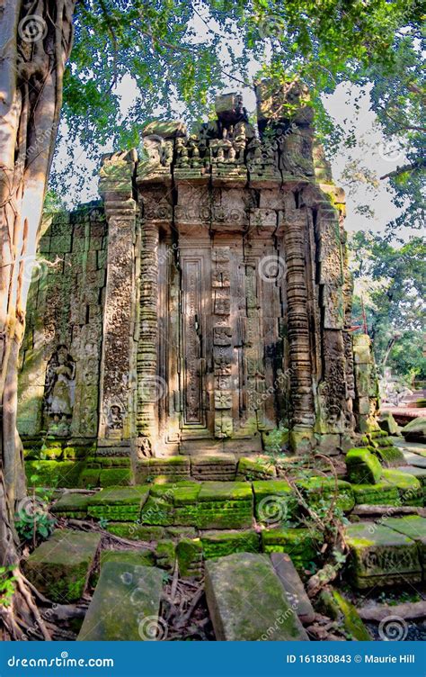 Ancient Temples Of Angkor Wat Stock Image Image Of Buddhist