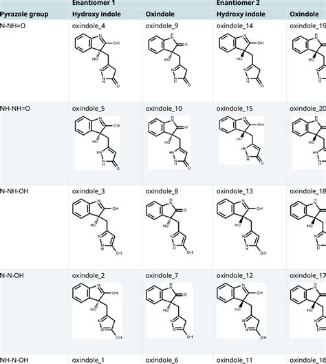 Chemical Structure Of The Oxindole Derivates And Their Investigated