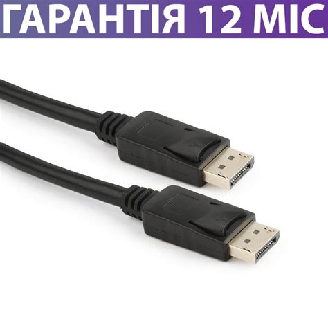 Кабель DisplayPort 5 метров (дисплей порт) Cablexpert, черный, 4K UHD ...