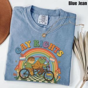 Funny Frog Gay Rights LGBT Rainbow Comfort Colors T Shirt Funny LGBT Shirt Frog And Toad