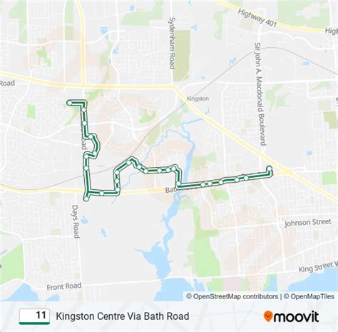 Route Schedules Stops Maps Kingston Centre Via Bath Road Updated