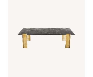 CB2 Alcide Rectangular Marble Coffee Table AptDeco