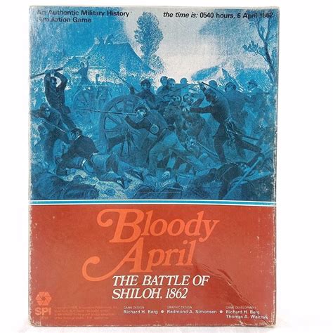 Bloody April Battle Of Shiloh Board Wargame By Spi 1928573275