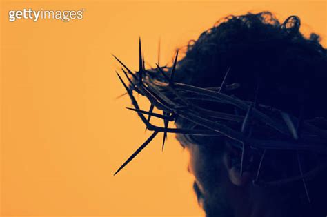 Jesus Christ Portrait With Crown Of Thorns