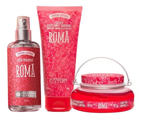 Kit Loccitane Rom Esfoliante Hidratante E Spray Col Nia Cfr Cosmeticos