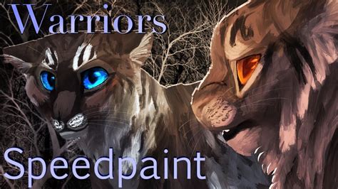 Warrior Cats Speedpaint Tigerstar And Hawkfrost In The Dark Forest On